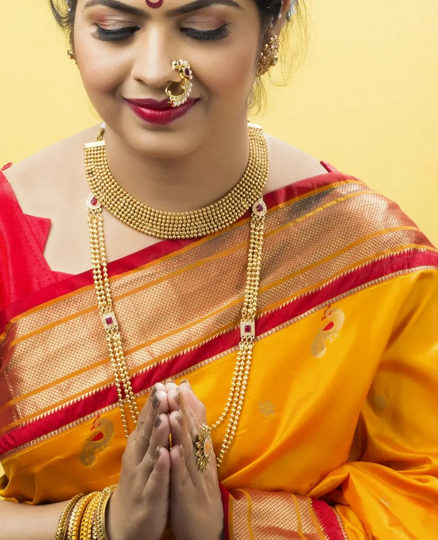 Graceful Yellow Tissue Saree - Soft, Flattering & Easy