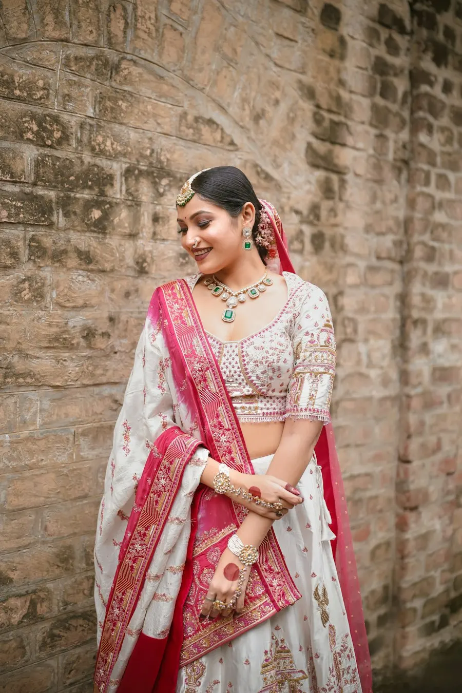 Modern White Velvet Lehenga Choli - Made to Turn Heads