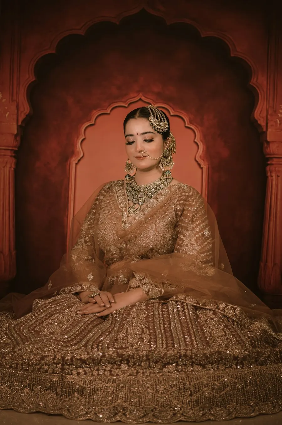 Embroidered Gold Lehenga Choli - Effortless All-Day Glam