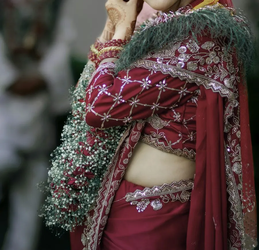 Chic Red Lehenga Set - Effortless All-Day Glam