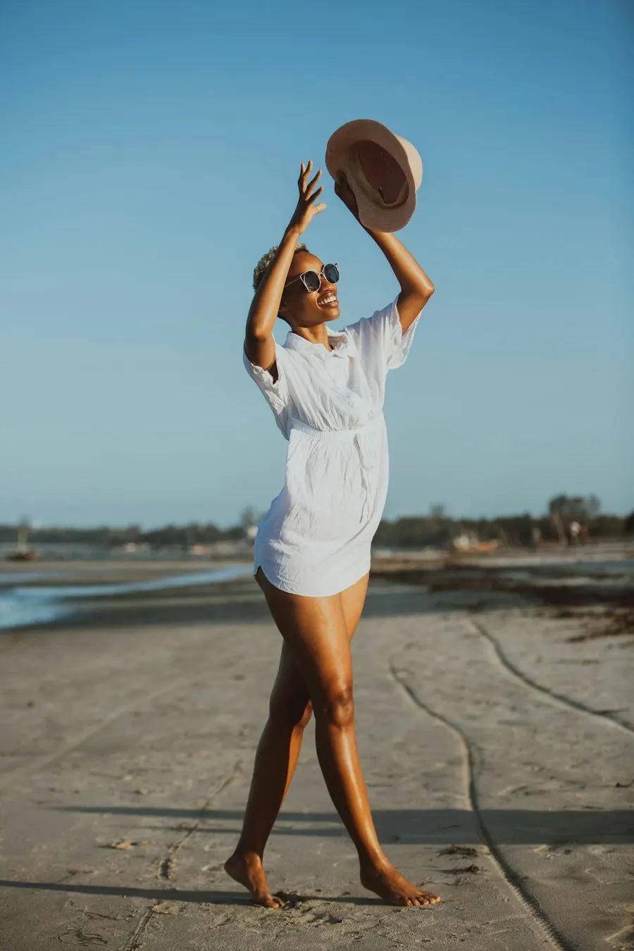 Trendy White Satin Dress - Insta-Ready Look