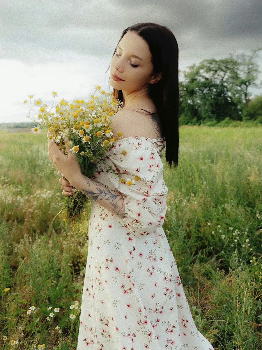 Floral Linen Blend Dress - Festive to Brunch Ready