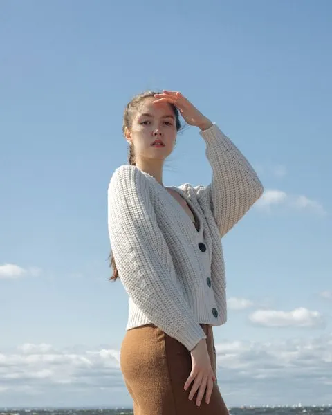 Modern White Knit Sweater - Effortless All-Day Glam