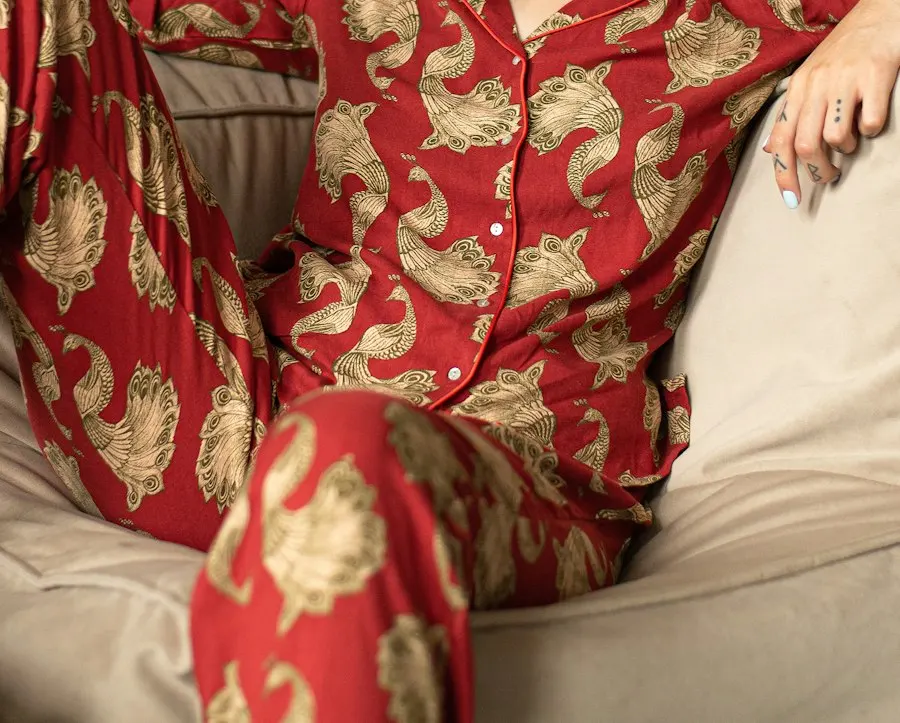 Signature Gold Pajama Set - Festive to Brunch Ready