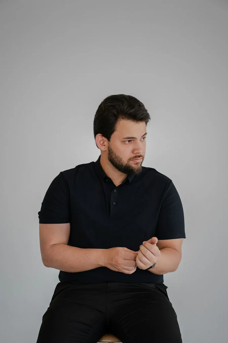 Premium Black Polo T-Shirt - Premium Feel, Easy Care