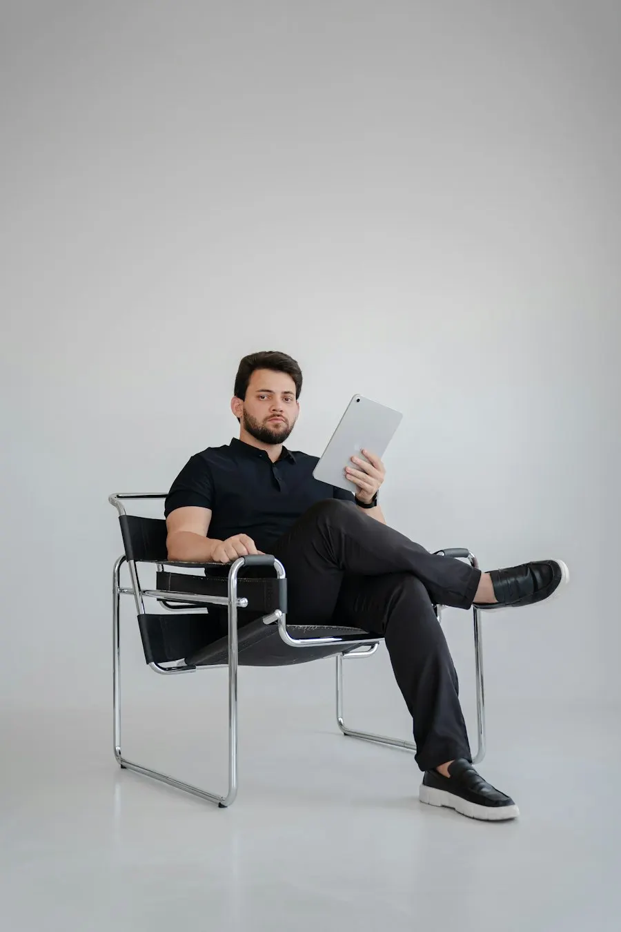 Premium Black Polo T-Shirt - Premium Feel, Easy Care