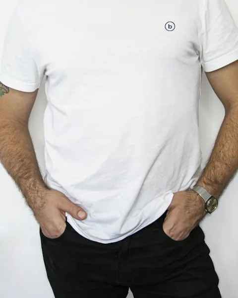 Classic White Denim T-Shirt - Weekend to Workday