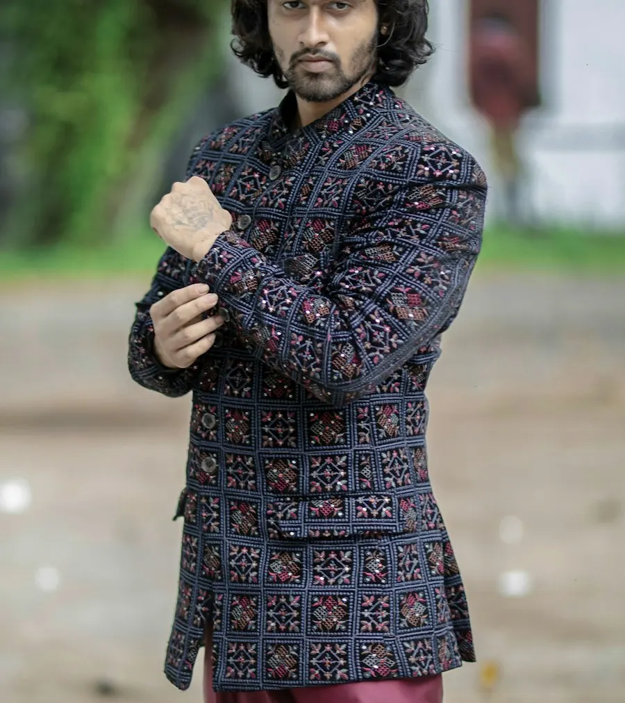Embroidered Block-Print Cotton Kurta Set - Weekend to Workday