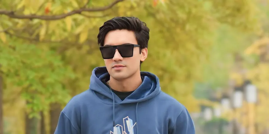 Signature Blue French Terry Hoodie - Sharp, Easy Everyday Style