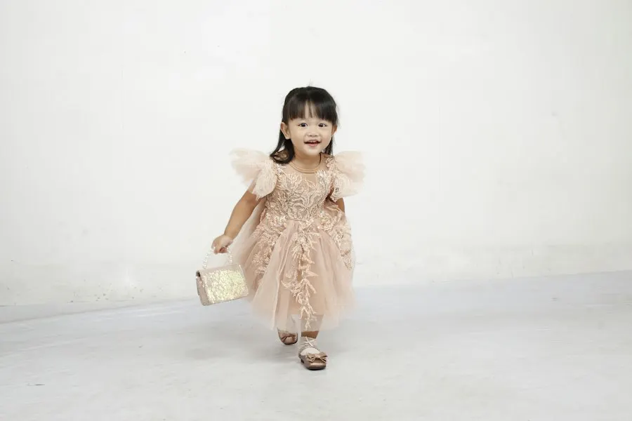 Little Star Satin Dress - Play-All-Day Comfort