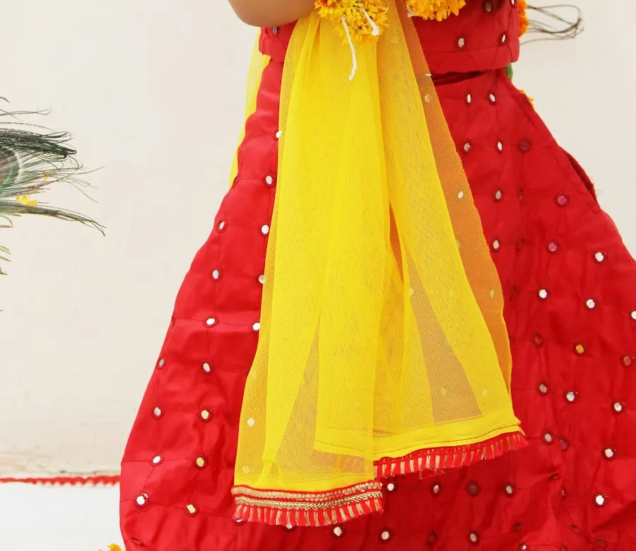 Cute Yellow Georgette Dress - Play-All-Day Comfort
