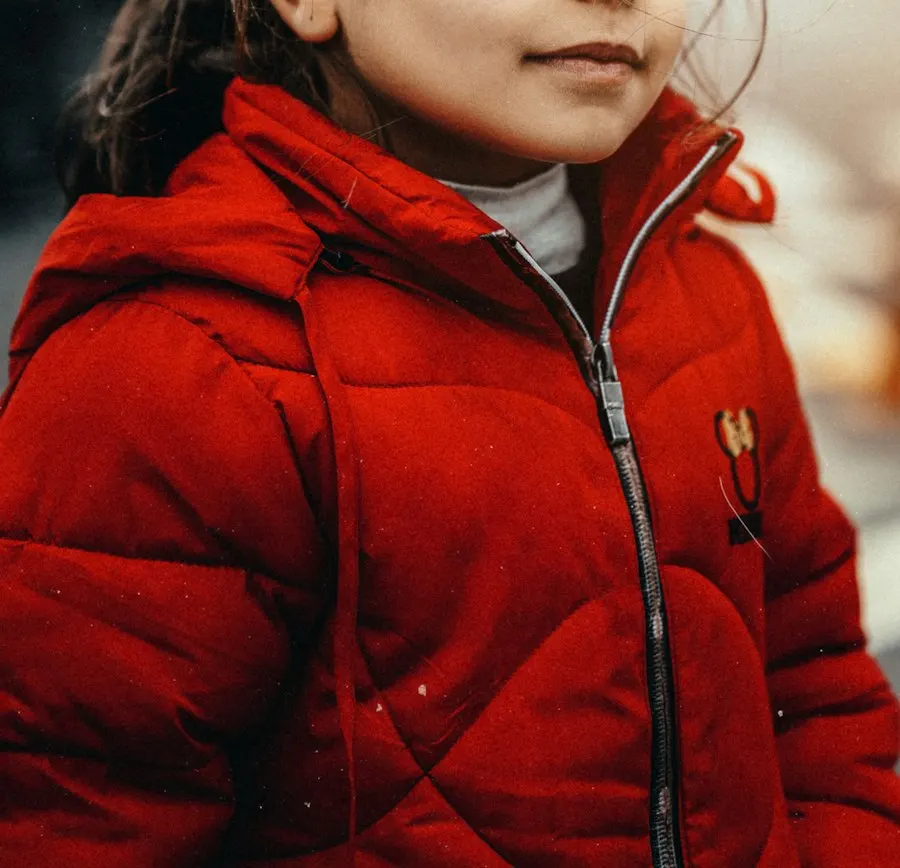 Cute Red Polyester Jacket - Photo-Perfect Moments