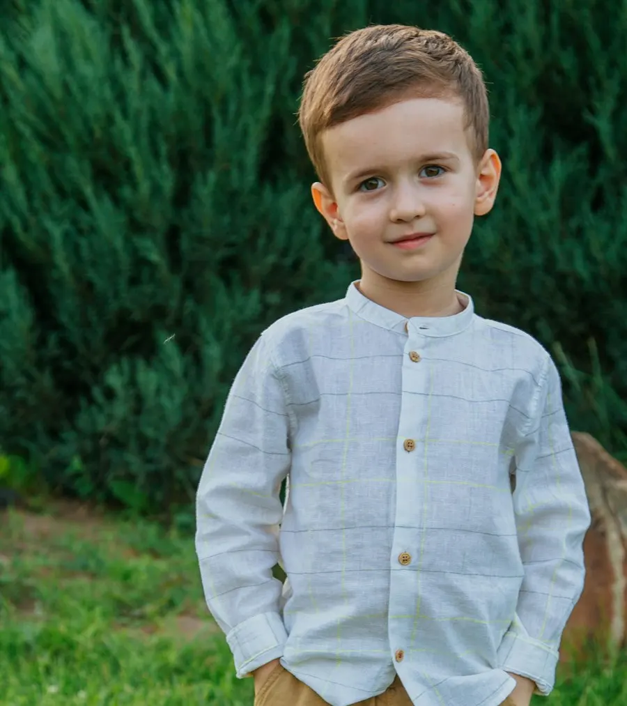 Little Star Brown Cotton Shirt - Play-All-Day Comfort