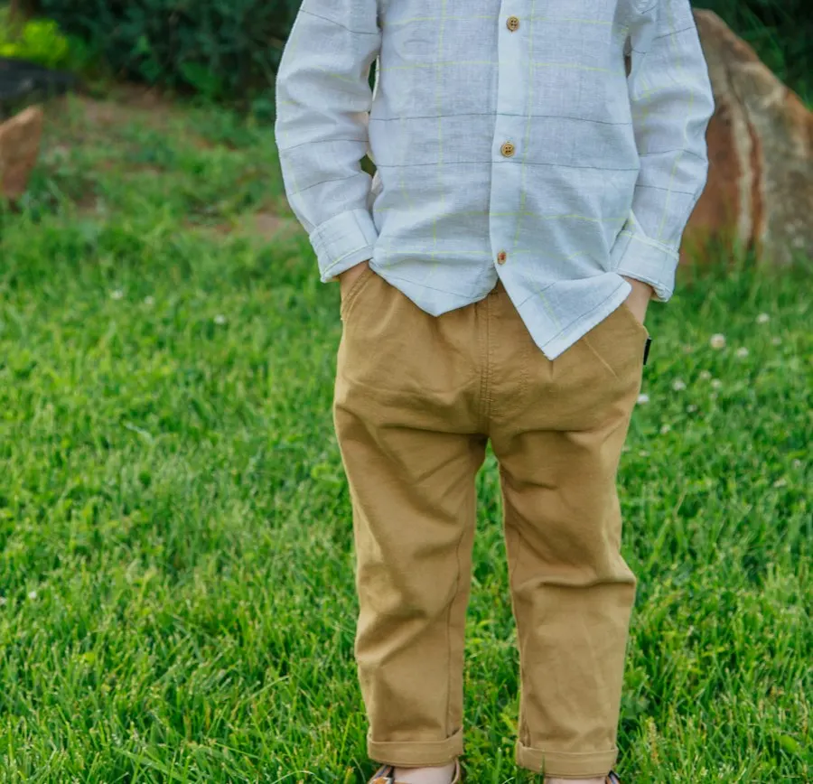 Little Star Brown Cotton Shirt - Play-All-Day Comfort