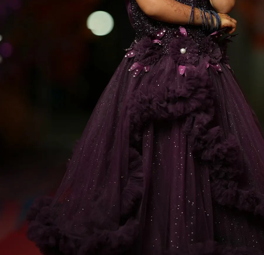 Cute Purple Cotton Dress - Play-All-Day Comfort