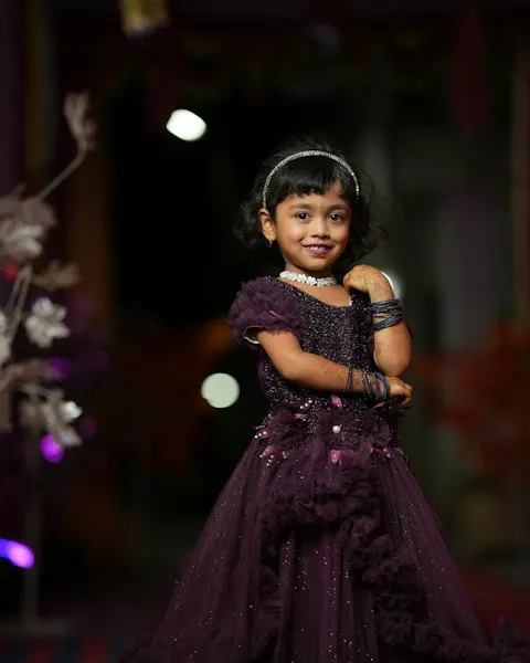 Cute Purple Cotton Dress - Play-All-Day Comfort