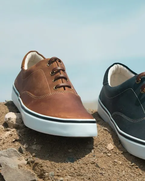Premium Brown Leather Sneakers - Upgrade Your Look