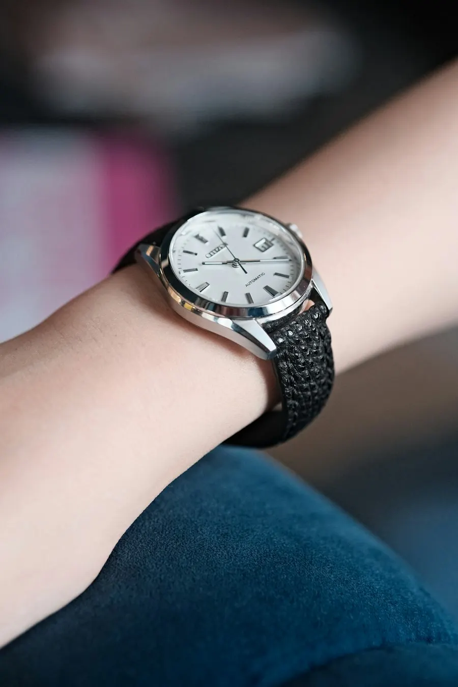 Everyday Silver Leather Watch - Grab-and-Go Essential