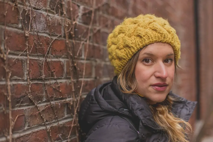 Iconic Yellow Knit Cap - Travel-Ready Favourite