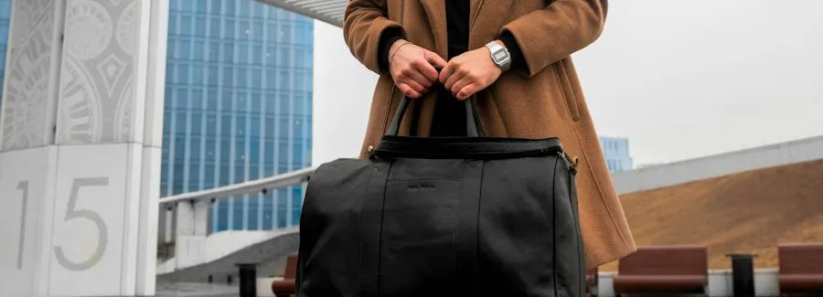 Classic Black Canvas Bag - Premium Feel, Easy Care