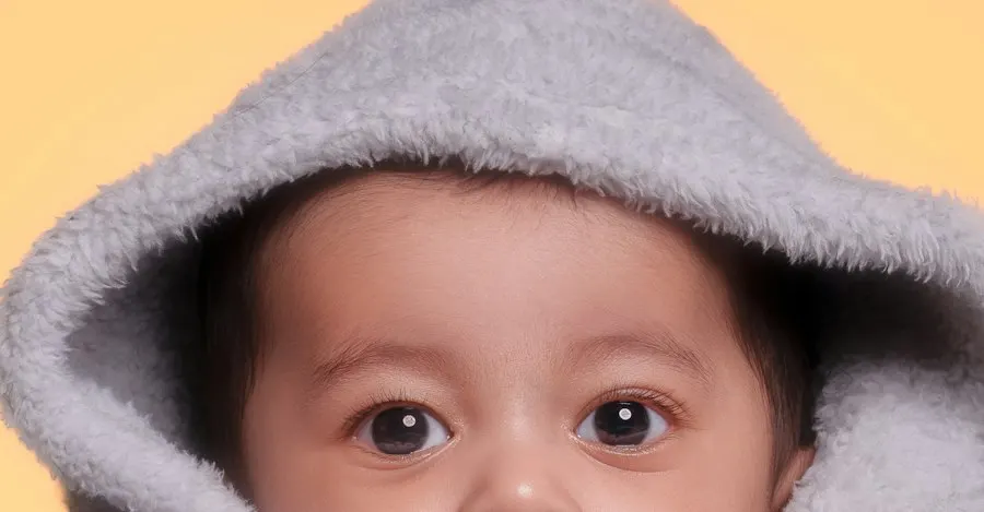 Hooded Grey Baby Romper - Play-All-Day Comfort