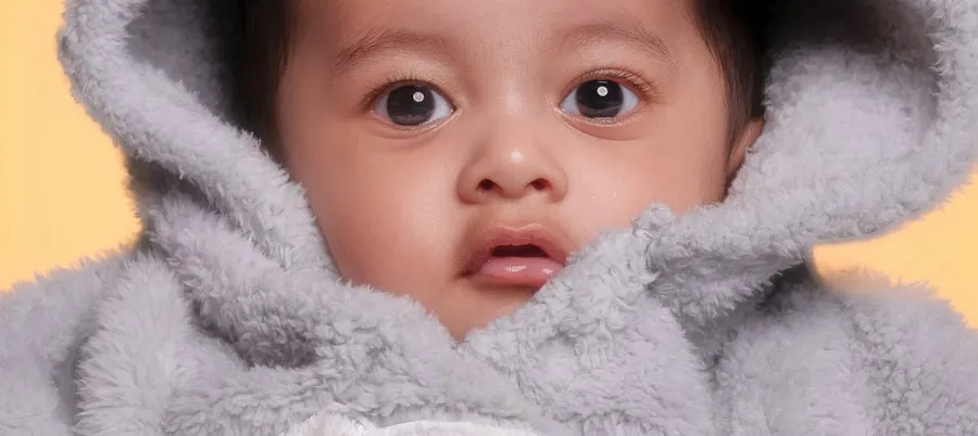 Hooded Grey Baby Romper - Play-All-Day Comfort