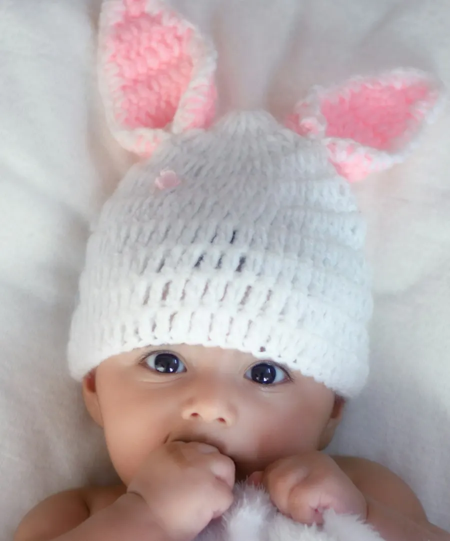 Comfy White Knit Cap - Cute & Comfy