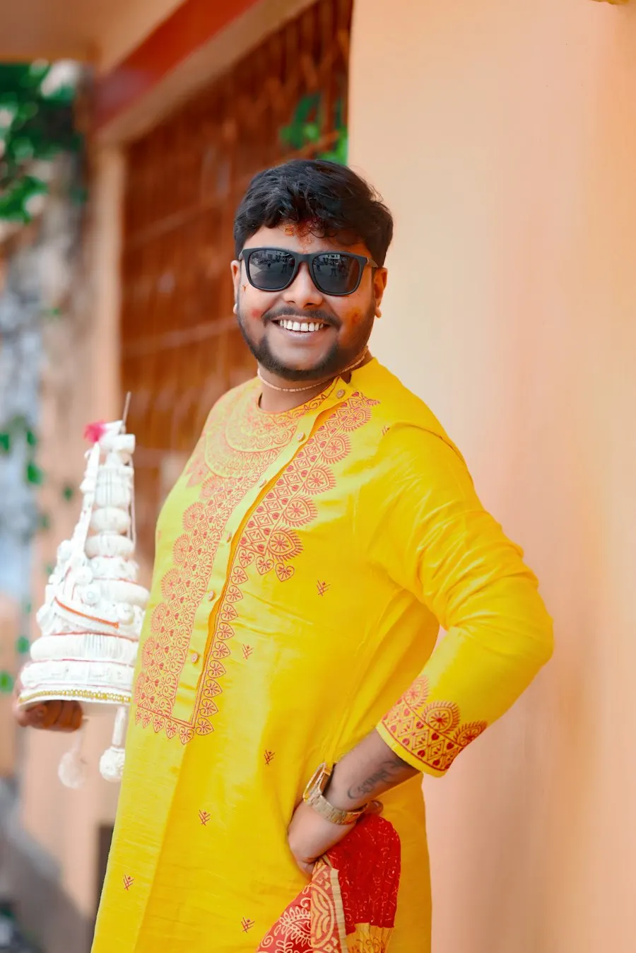 Festive Yellow Kediyu Kurta Set - Twirl All Nine Nights