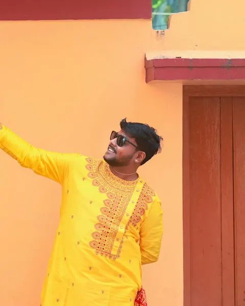 Festive Yellow Kediyu Kurta Set - Twirl All Nine Nights