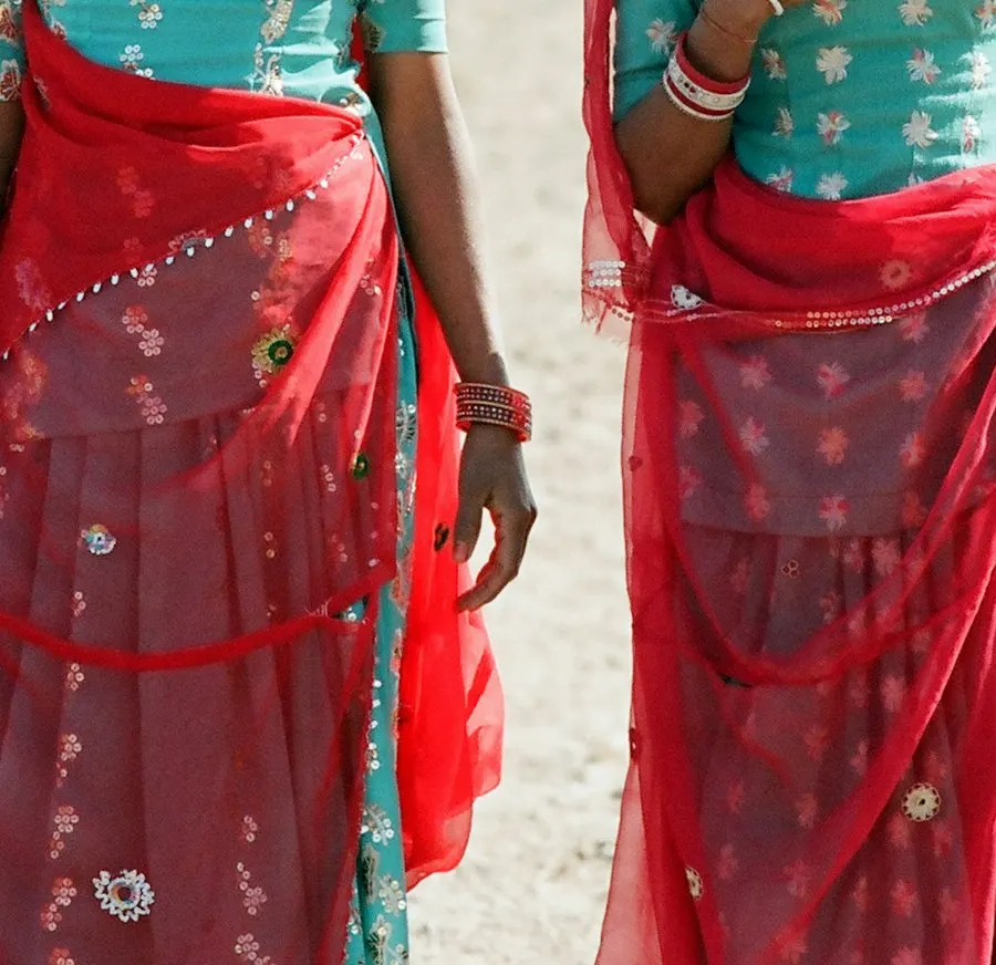 Festive Brown Georgette Chaniya Choli - Dandiya Star Look