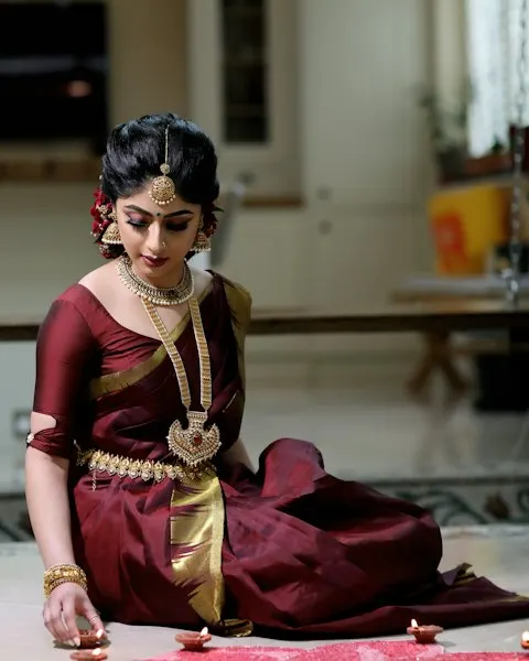 Handcrafted Gold Saree - Festival of Lights Special