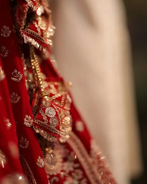 Bridal Gold Lehenga Choli - Heritage Craft Look