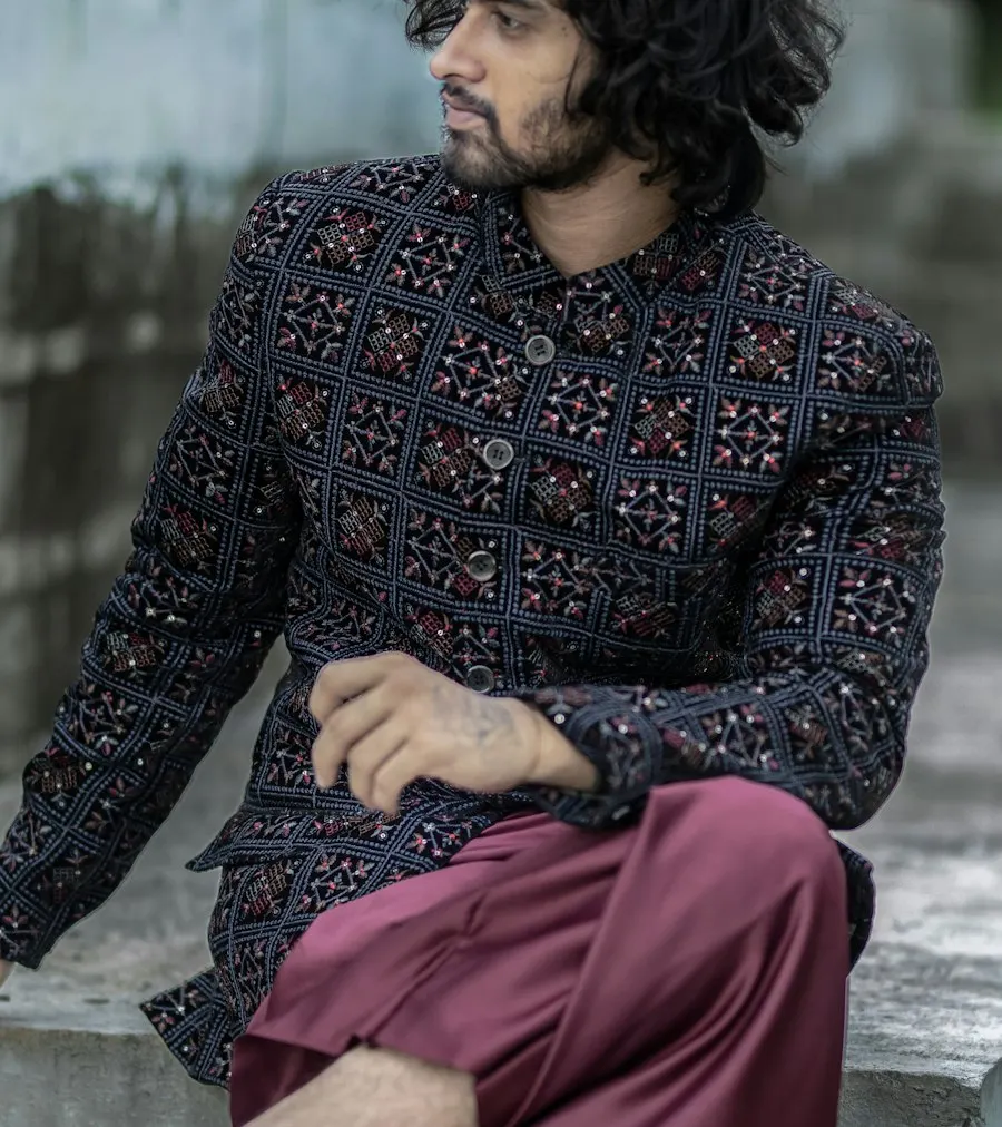 Printed Kurta with Dhoti Pants - Heritage Craft Look