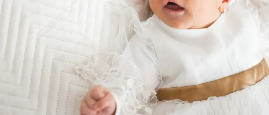 Little Star White Satin Dress - Soft on Little Skin