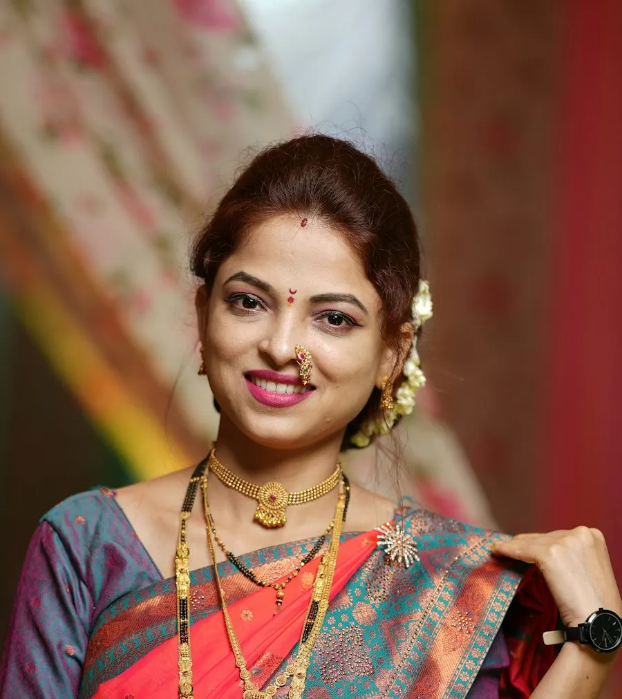 Royal Blue Chiffon Saree - Shine This Diwali