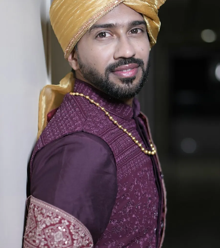 Heritage Maroon Sherwani with Safa - Wedding & Festival Ready