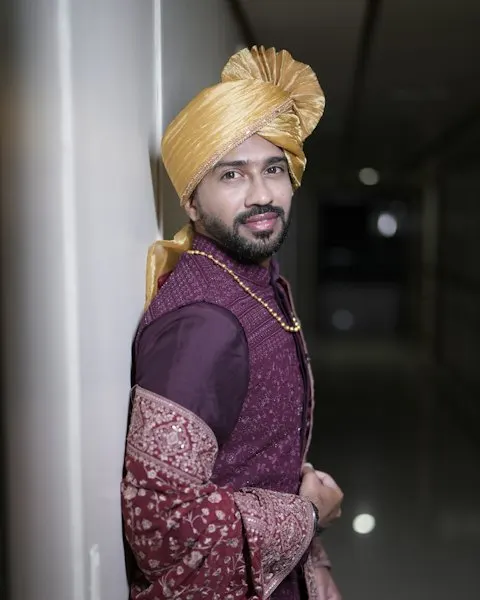 Heritage Maroon Sherwani with Safa - Wedding & Festival Ready