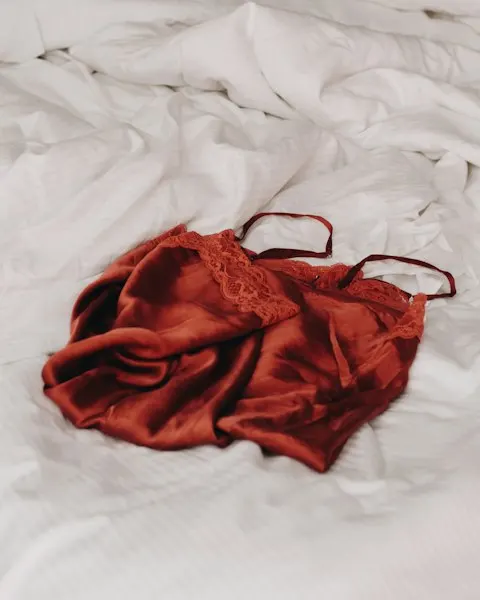 Rust Satin Cami Bralette - Breathable Daily Essential