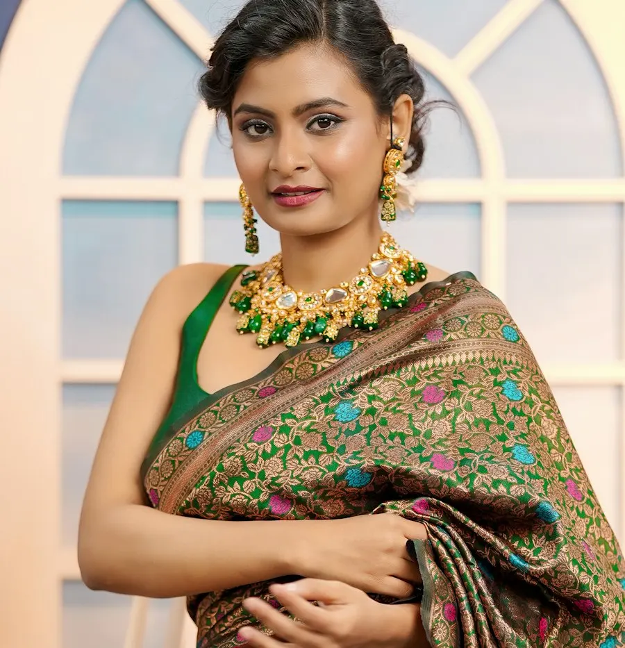 Regal Banarasi Silk Saree - Wedding & Festival Ready
