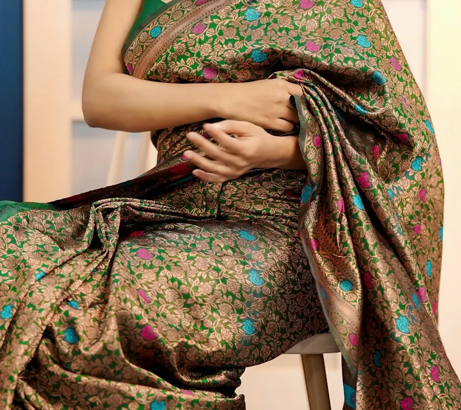 Regal Banarasi Silk Saree - Wedding & Festival Ready