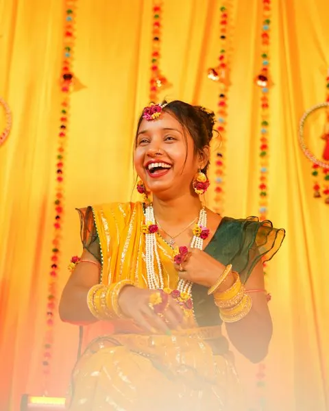 Royal Yellow Crepe Chaniya Choli - Twirl All Nine Nights