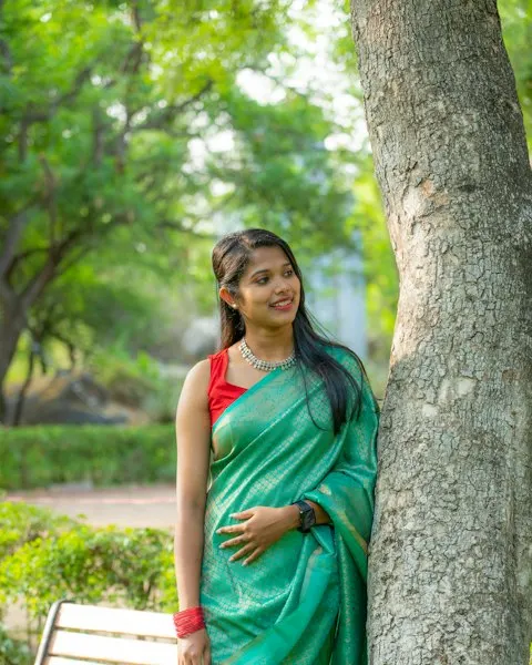 Luxe Green Banarasi Silk Saree - Made to Turn Heads