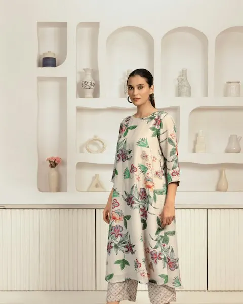 Modern Rayon Kurta Set - Effortless All-Day Glam