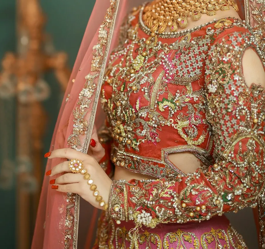 Bridal Ruby Embroidered Lehenga Set - Your New Favourite