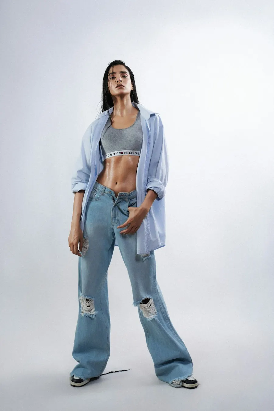 Elegant Stretch Denim Jeans - Festive to Brunch Ready