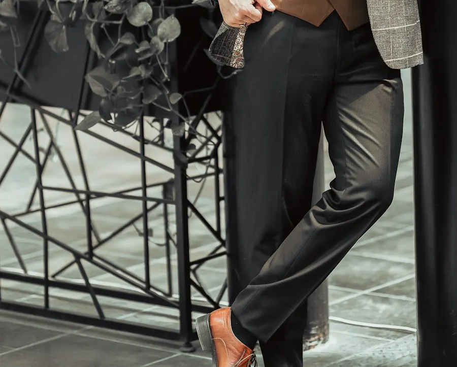 Classic Black Terry Rayon Suit - Built for Comfort