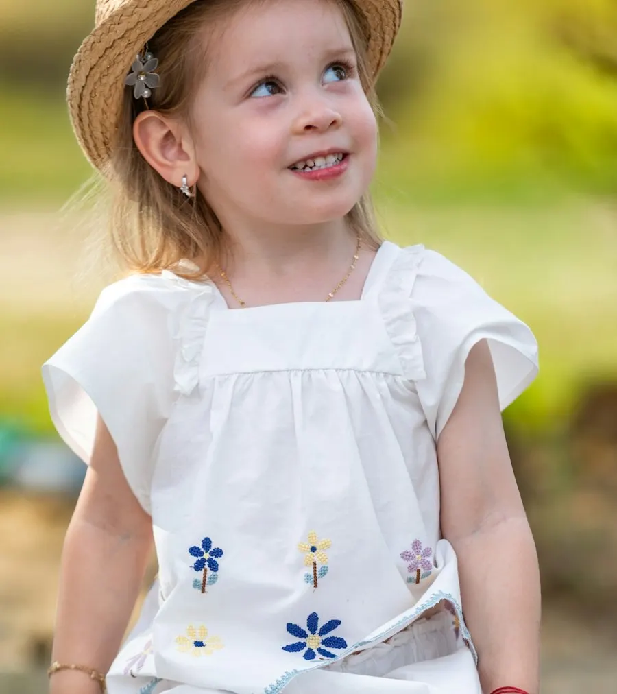 Adorable White Outfit - Soft on Little Skin