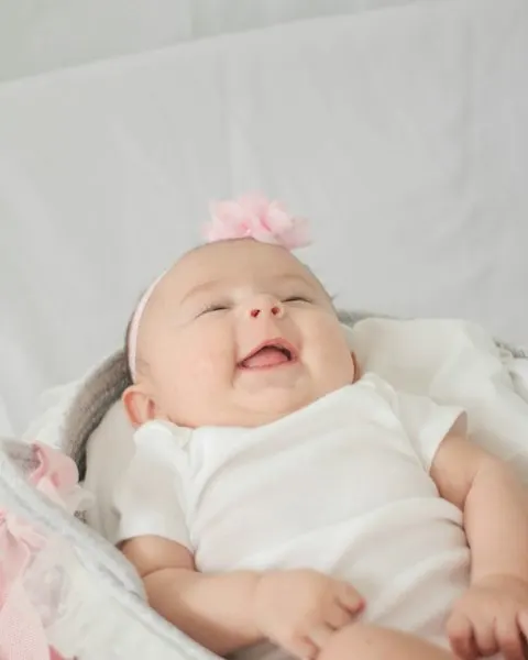 Cheerful White Baby Romper - Easy Wear for Busy Kids