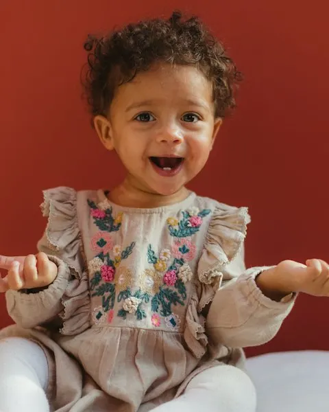 Playful White Baby Outfit - Soft on Little Skin