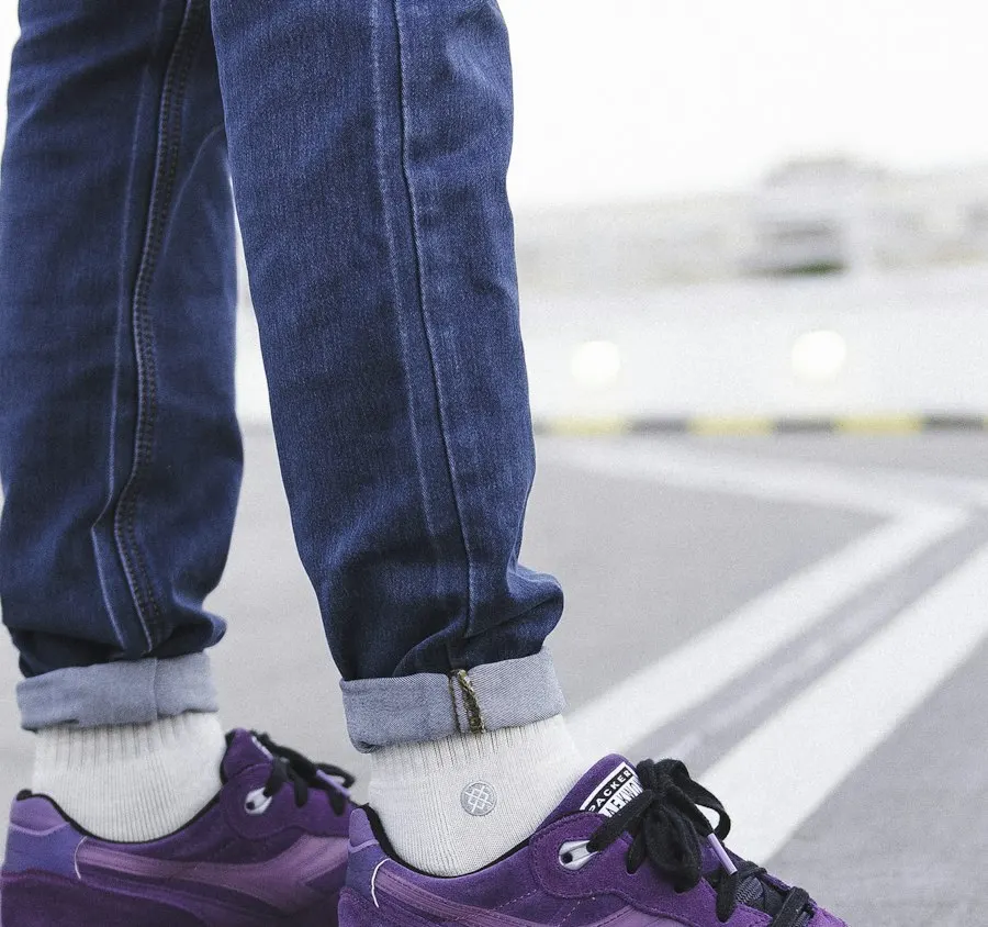 Iconic Purple Suede Sneakers - Travel-Ready Favourite